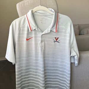 Nike Men's Light Gray UVA Golf Polo